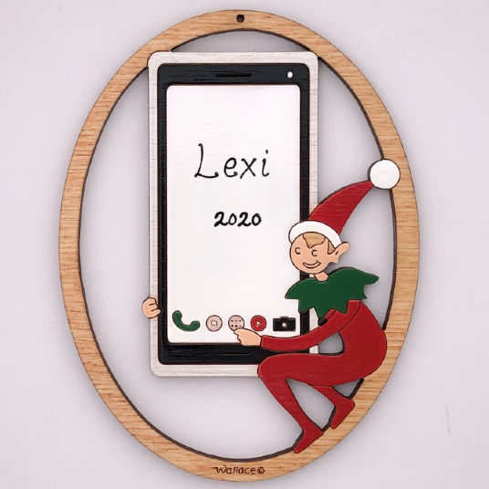 Smartphone Texting Ornament